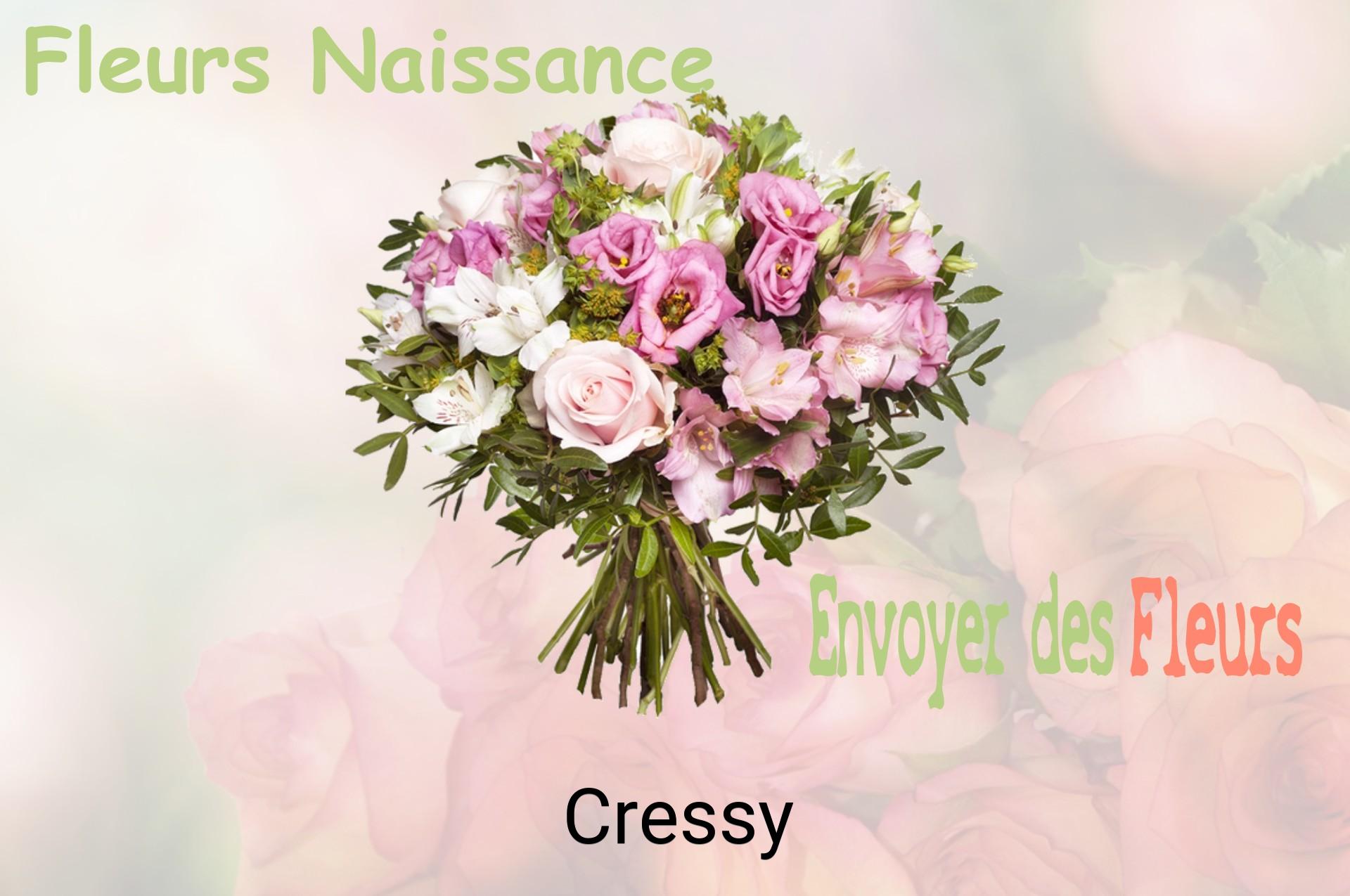 Bouquet de fleurs de naissance livré à Cressy